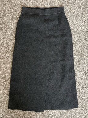 A New Day Asymmetrical Midi Sweater Skirt